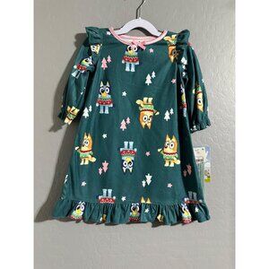 Bluey Christmas Girls Nightgown Size 18m NWT